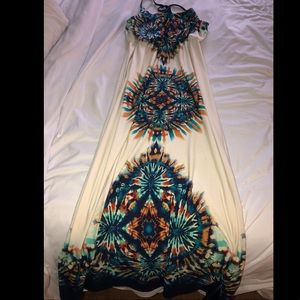 Tie dye maxi dress